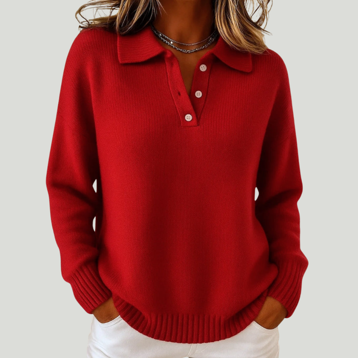 Pull doux à col zippé élégant